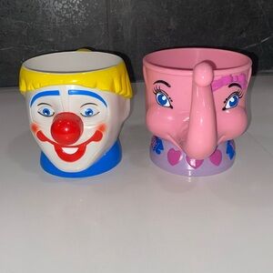 Ringling Brothers Barnum & Bailey Circus Juliette Elephant Blonde Hair Clown Cup
